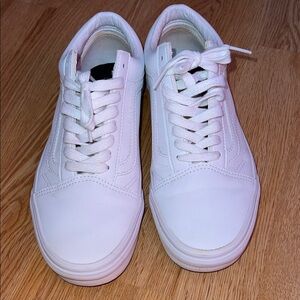 Vans Leather Old Skool Unisex Shoes Sneaker.